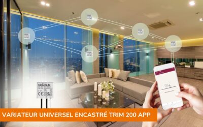 Variateur encastré trim 200 – maintenant encore plus intelligent avec la nouvelle app!