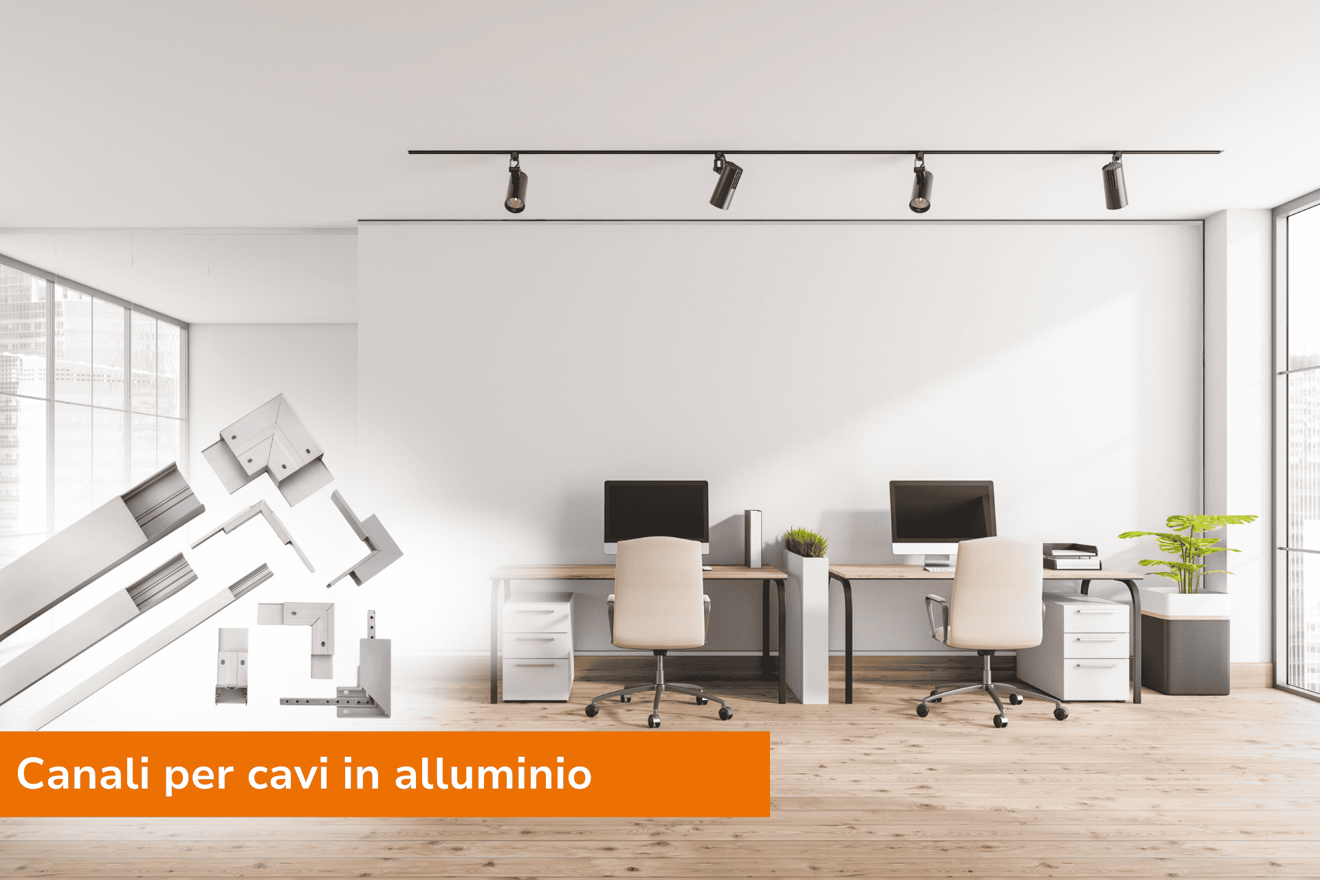 Praktisch und elegant – Kabelführung in formschönen Aluminium-Kabelkanälen