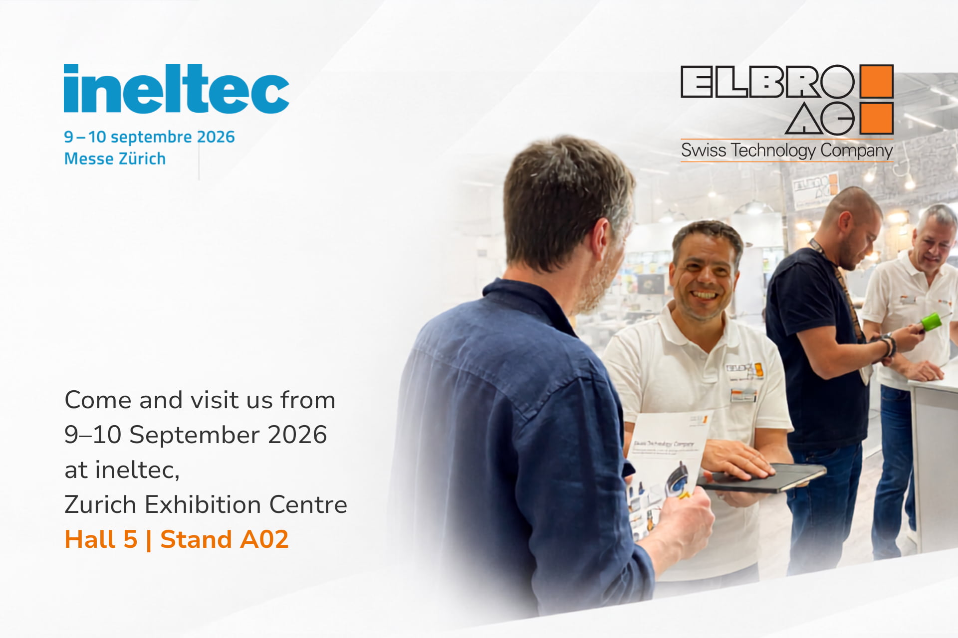 ELBRO AG an der ineltec 2026 – Wir freuen uns auf Ihren Besuch!