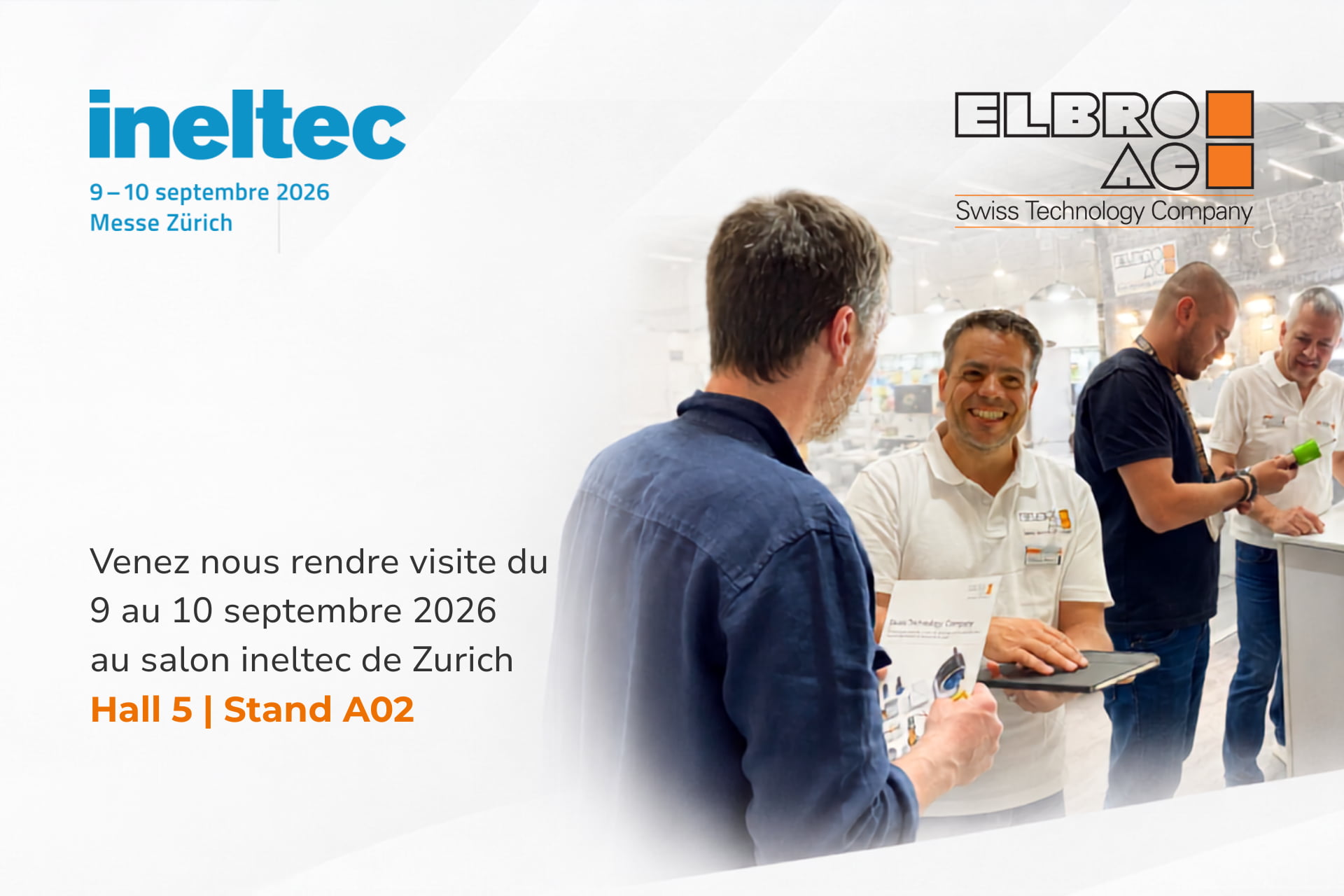 ELBRO AG an der ineltec 2026 – Wir freuen uns auf Ihren Besuch!